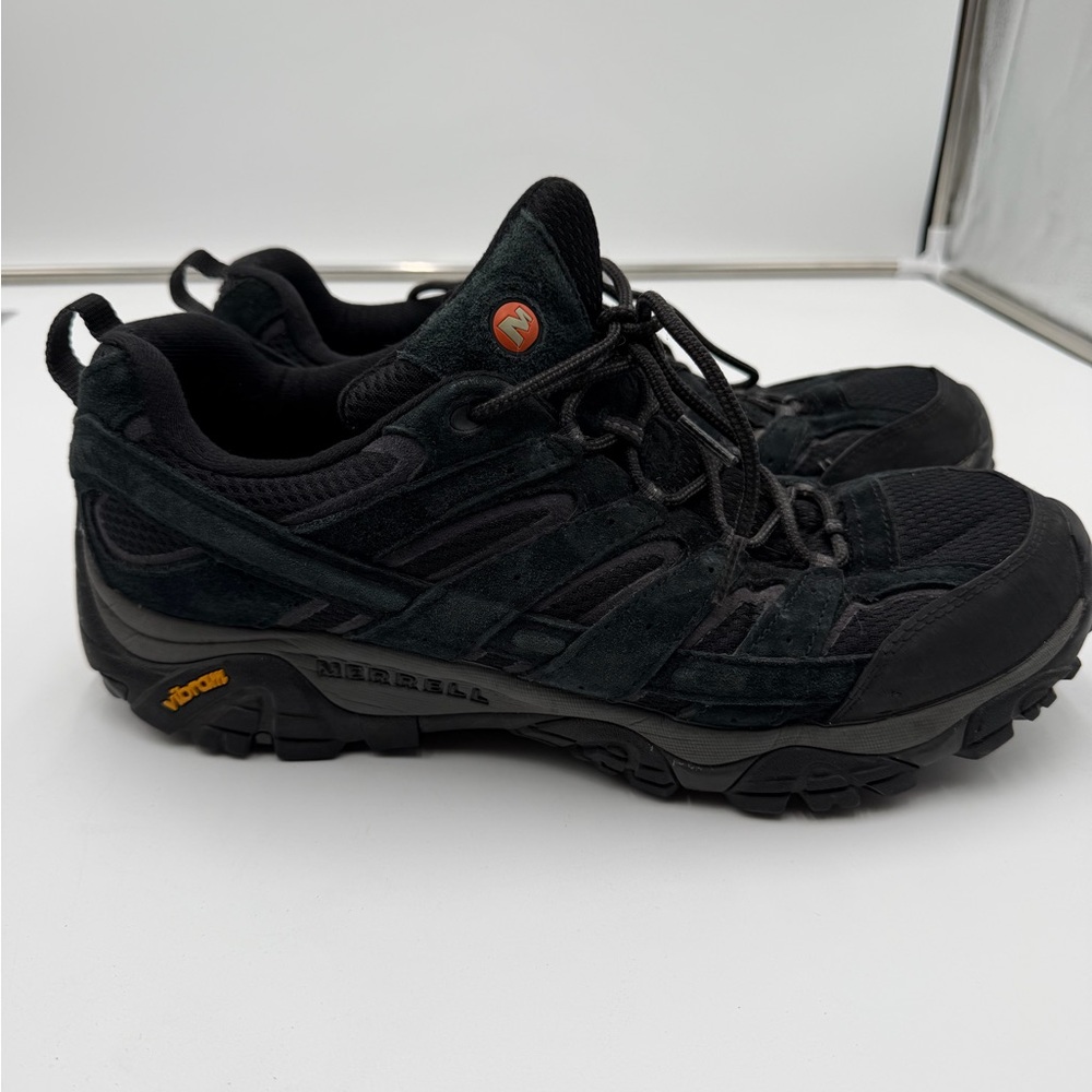 Merrell Moab Hiking Shoes Vibram Sole Black Performance Footwear Mens 13